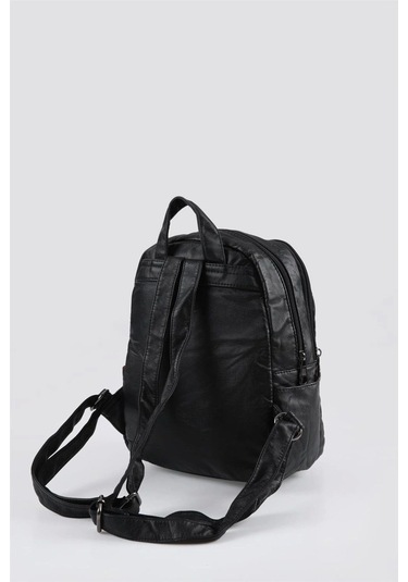Owert Siyah Cilt Sırt Çantası Siyah
