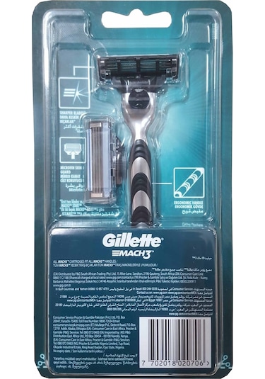 Gillette Mach3 2 Yedekli Tıraş Makinesi