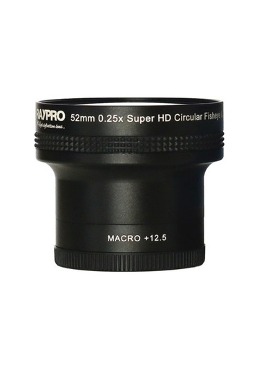 Raypro 52 MM 0.25x HD Fisheye + 12.5 Dioptri Makro Lens