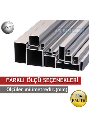 Paslanmaz Çelik Profil Satine Yüzeyli 304 Kalite (Ölçü Seçiniz)