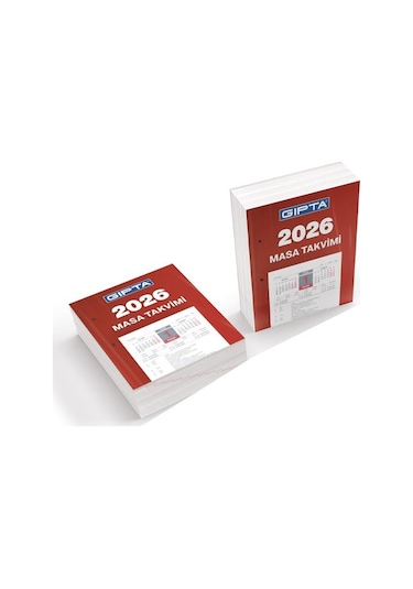 Gıpta 2026 Blok Masa Takvimi 10x13 Cm 2 Adet