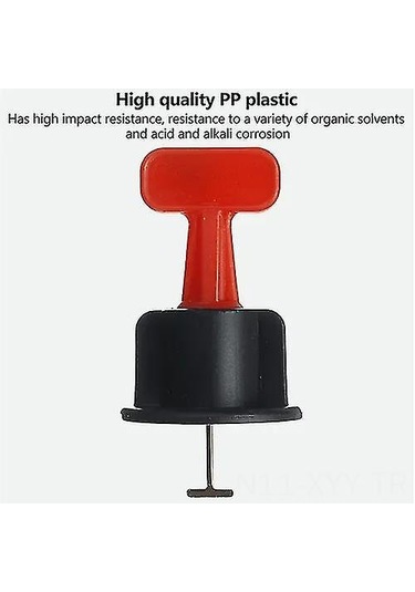 Yaleker Profesyonel Kullanım İçin 100 Parça Fayans Düzleştirici Takımı, 500 Adet 2mm Ped İle, Yeniden Kullanılabilir Fayans Kurulum Aracı