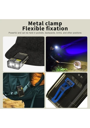 Maoyaya Yüksek Parlaklık Edc El Feneri 90 Derece Dönebilir Mini Fener 6 Modelli
