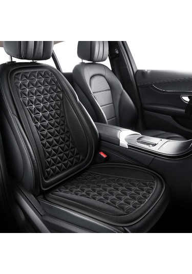 Seametal 3d Üçgen Izgara Araba Koltuğu Kapağı Evrensel Koltuk Koruyucu Arka Koltuk Minderi Ön/arka Araba Masaj Kapakları Front Seat+backrest