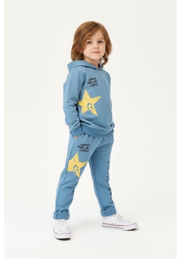 Cool Star Baskılı 2 Li Takım Antrasit