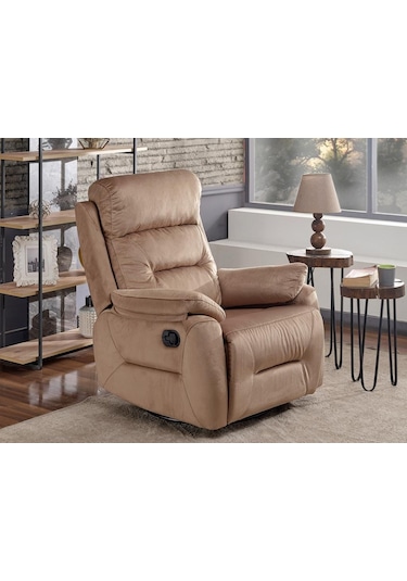 Nironyatak Multi Fonksiyonel Sallanan Dönen ve Yatan Kol Tv Baba Koltuğu Kahverengi