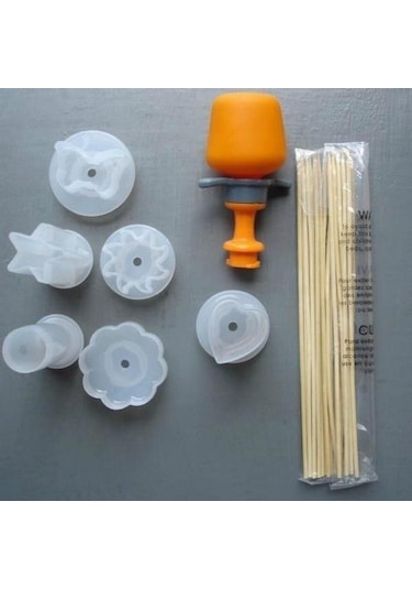 Şekillendirici Kek Meyve Makinesi Mutfak Aracı Pop Chef Gıda Dekoratör Kesici