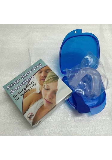 Createtech Vkemall Mavi Kadın Horlama Önleyici Erkek Diş Gıcırdatma Bruksizm Çözüm Cihazı Ağız Koruyucu