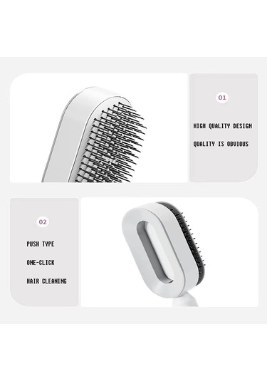 Jl 3D Hava Yastıklı Kendi Kendini Temizleyen Saç Fırçası