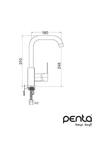 Penta Agena P915R L Borulu Evye Bataryası
