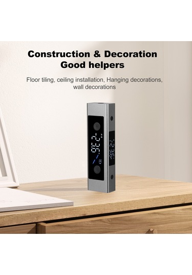 Moveevo Alüminyum Alçımlama Ve Mobilya İçin Yüksek Hassasiyetli Lazer Açı Ölçer, Usb-c Şarjlı Led Ekranlı, Çift Ekranlı, Manyetik Tutma Özelliği Moveevo Alüminyum Alçımlama Ve Mobilya İçin Yüksek Hassasiyetli Lazer Açı Ölçer, Usb-c Şarjlı Led Ekranlı, Çift Ekranlı, Manyetik Tutma Özelliği