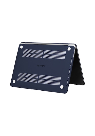 Blogy Apple Uyumlu MacBook Pro 14.2 İnç Crystal Fit Kılıf Mavi