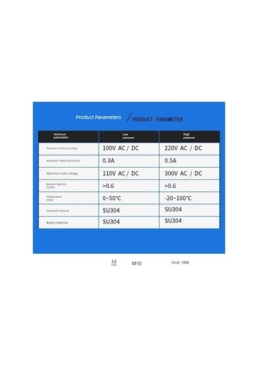 Trendooze Yüksek Sıcaklık Paslanmaz Çelik Şamandıra Anahtarı - 300mm, 220v, Um55350-32, Dış Ticaret Modeli