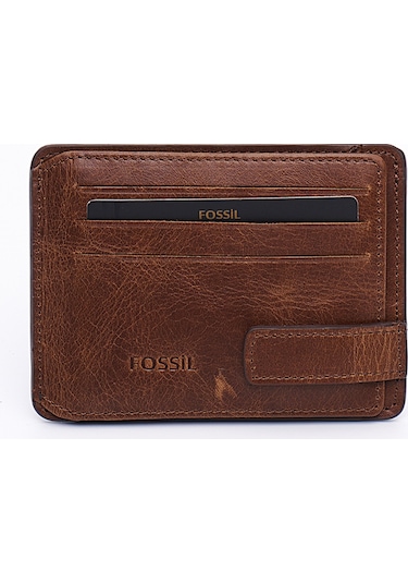 Fossil Hakiki Gerçek Deri Erkek Kartlık Cüzdan Crazy Taba 8001 Taba