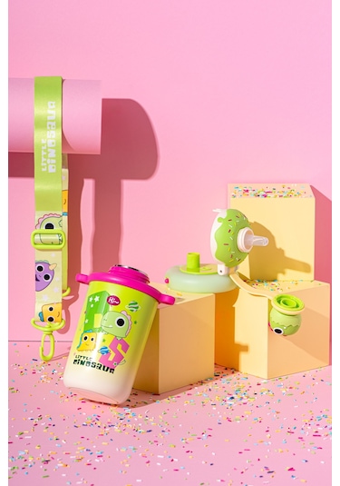 Emsan Baby Dinosaur Termos Yeşil 450 Ml Yeşil