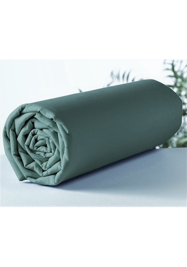 Makiteks Pamuklu Yeşil 120x200 Tek Kişilik Lastikli Çarşaf Seti