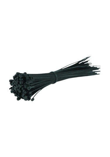 Mutlusan - 4.8x400mm Plastik Siyah Kablo Bağı 100'lü Paket