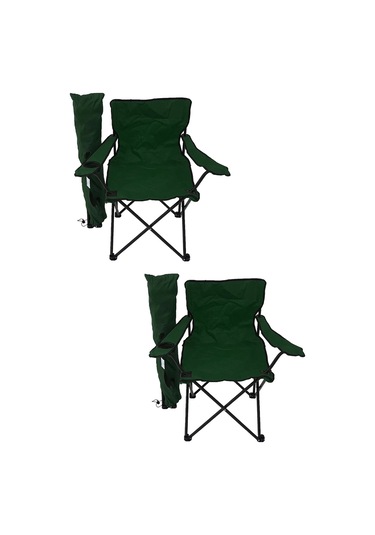 2 Adet Kamp-Piknik Sandalyesi Yeşil