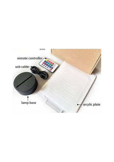 Goldenqian Anime Bakemonogatari Led Gece Lambası Için Yatak Odası Dekoru Işık Doğum Günü Hediyesi Bakemonogatari Oda Masası 3d Lamba 3duxkj Siyah