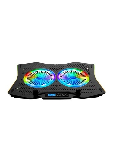 Inc-607 2 Fanlı Rgb Arrax Notebook Soğutucu, Siyah