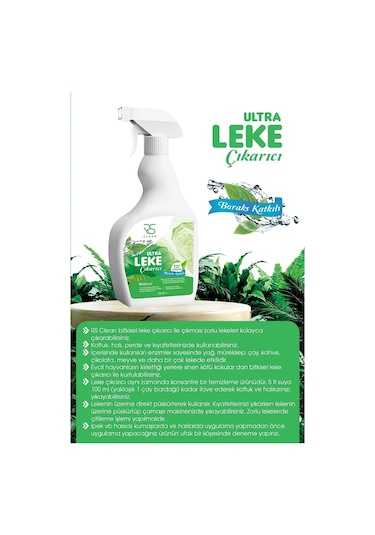 Rs Clean Ultra Bitkisel Leke Çıkarıcı 750 ML
