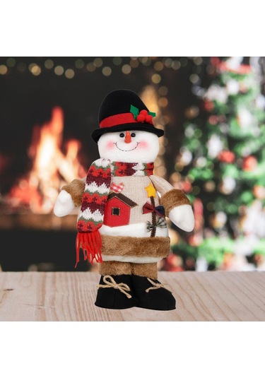 Suntek Kış Festivali Raf Dekoru Için Yılbaşı Kardan-adam