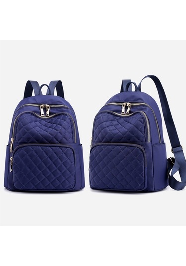 Nakış İpliği Eşkenar Dörtgen Tüm Maç Sırt Çantası Okul Gezisi mavi