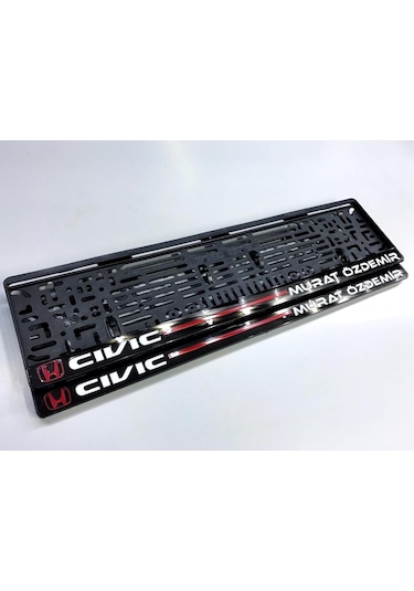 Isme Özel Pleksi Takmatik Plakalik Lazer Kesim 2 Adet Ön Ve Arka 323232633