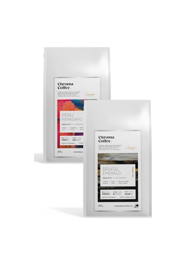 Chroma Coffee Signature Series Çekirdek Kahve Seti - 4 %100 Nitelikli Arabica 2 x 250 G