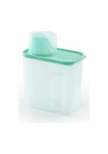 Sones 2l Ev Plastik Şeffaf Çamaşır Tozu Saklama Kutusu Saklama Kabı Yeşil