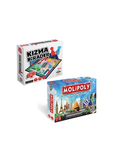 Molipoly Emlak Ticaret Oyunu Ve Kızma Birader 2'li Set