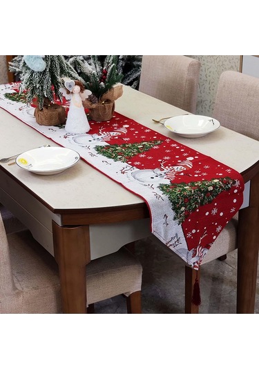 Suntek Tatil Mutfak Yemek Masası Dekoru Mevsimlik Için Mutlu