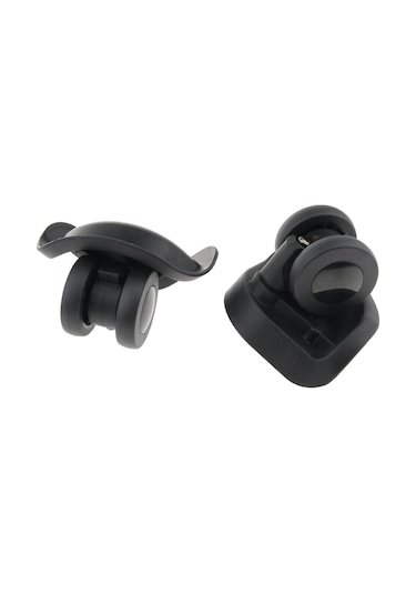 Homyl 1 Çift Döner Bavul Bagaj Tekerlekleri Seyahat Çantası Siyah