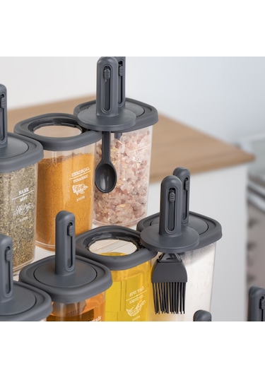 Porsima 0520 2'li Silikon Fırçalı Yağlık Yağdanlık 350 Cc Antrasi