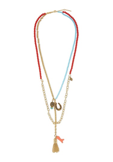 Long Pendant Charm Kolye, Uzun Ve Zarif Tasarım Altın