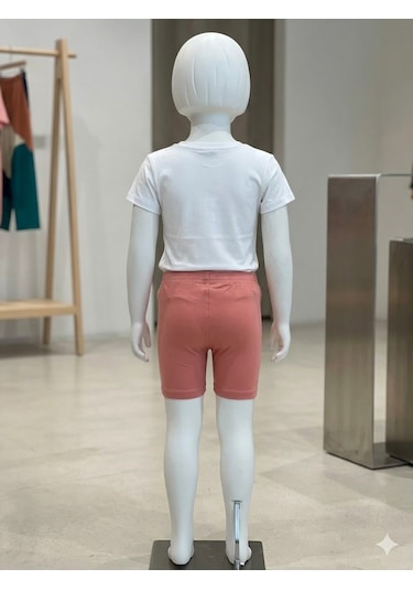 Gap V-bf Bıke Short Turuncu Kız Çocuk Sort Pembe