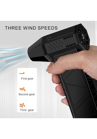 Hallow W23984B Taşınabilir Turbo El Tipi Toz Giderme Turbo Jet Fan