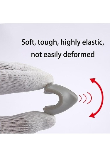 Bosphorusboutique Yumuşak Tutkal Tutkal Şeffaf Sarı Önleyici Masa Köşe Köşe Ev Dolabı Dik Çarpışma Anti-vuruntu Adet Açı 8pcs 8 Gh Sarı