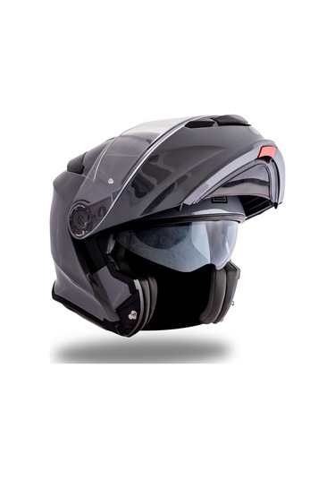 Delta Basic Nardo Gri Çene Açılır Kask C2 Gri