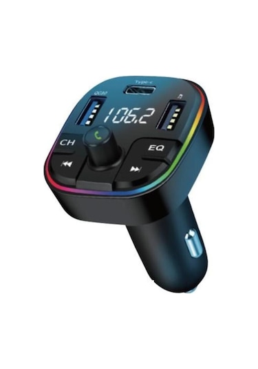 20w Pd Şarj Özellikli Dijital Göstergeli Bluetooth Fm Transmitter