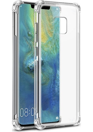 Huawei Mate 20 Pro Shockproof Ultra Koruyucu Seffaf Sert Silikon 455935769