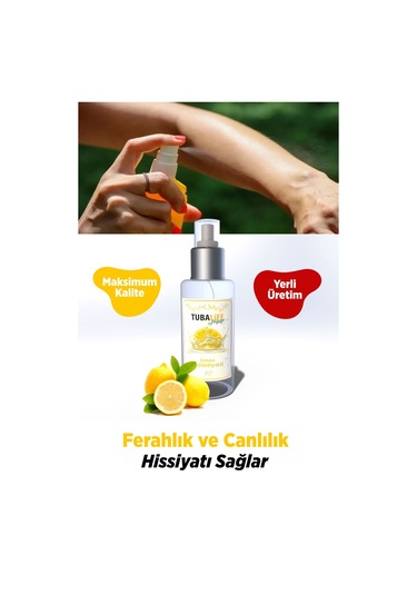 Tubalife 80 Derece Limon Kolonyası 100 ML