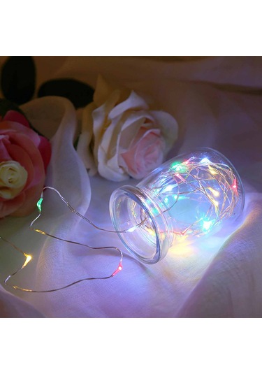 Yaleker Renkli Led Bakır Tel Işık Zinciri 2 Metre - Dışarıdaki Dekorasyonlar İçin, Pil Yok, Esnek, Dayanıklı, Çok Amaçlı Kullanım Renkli Yaleker Renkli Led Bakır Tel Işık Zinciri 2 Metre - Dışarıdaki Dekorasyonlar İçin, Pil Yok, Esnek, Dayanıklı, Çok Amaçlı Kullanım Renkli