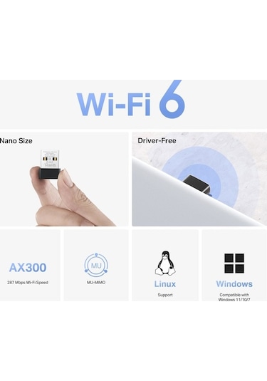 Mercusys Ma14n Ax300 Nano Wireless Usb Adapter