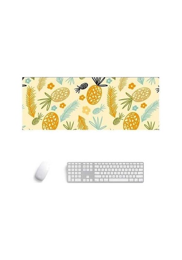Ebitda 3 Yaratıcı Ananas Ofis Kauçuk Mouse Pad 900x400x5mm Ofis Masa Matı, Yumuşak Ve Kaymaz, Ofis Ve Ev İçin Uygun 3 Yaratıcı Ananas