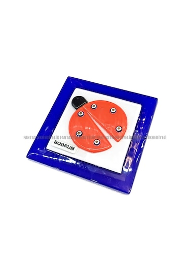 Bodrum Uğur Böceği Nazarlık Banyo Balkon Tuvalet Gider Kapağı Çok Renkli