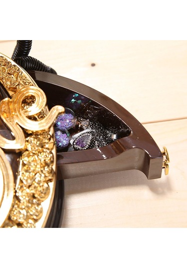 Retro Telefon Görünümlü Kurmalı Müzik Kutusu Çekmeceli Hediyelik