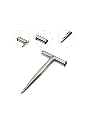 Trendooze Tahıl Dibberi Bahçe Aleti Çiftlik Tarla Ampul Dikimi Metal Saplı Tohum S