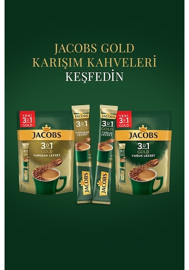 Jacobs Gold 3ü1 Arada Yoğun Lezzet 4'lü 10 x 18 G