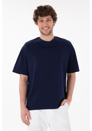 U.S. Polo Assn. Erkek Comfort Fit Bisiklet Yaka Lacivert Merserize Basic Tişört 50313089-VR033 U.S. Polo Assn. Erkek Comfort Fit Bisiklet Yaka Lacivert Merserize Basic Tişört 50313089-VR033